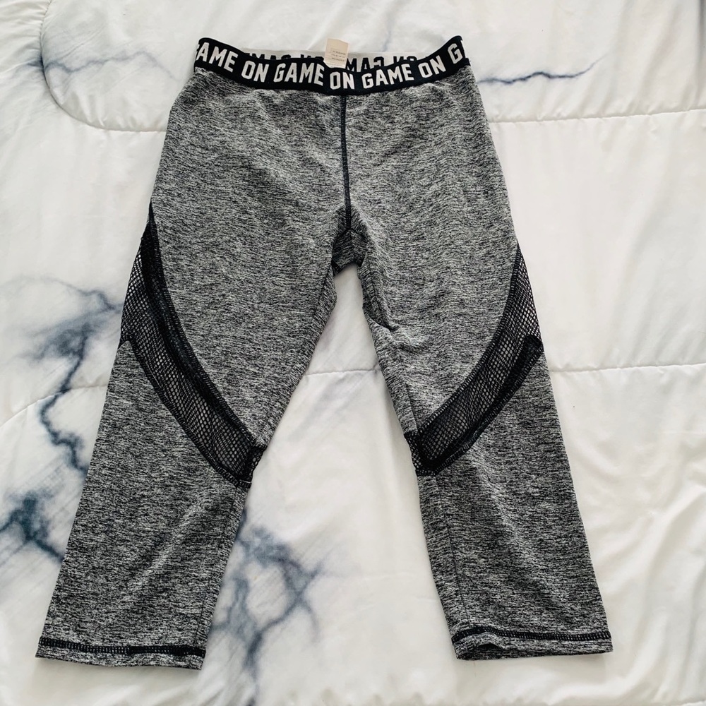 Heather Gray 3/4 Length High Waist Leggings